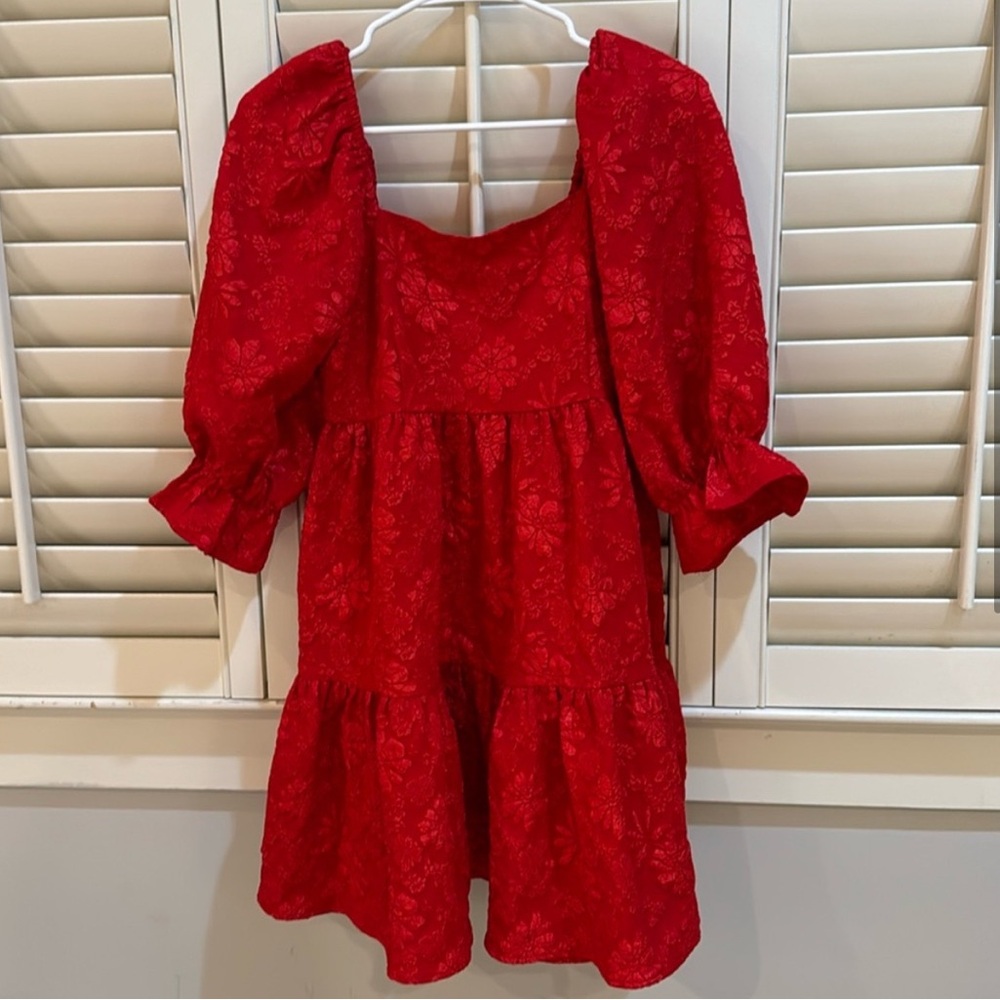 Red Floral Dress